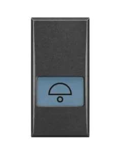 Botón Bticino Axolute Dark Serig 'campana' 1 mod hs4921ld